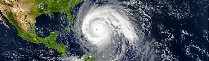 Photo of a hurricane from space